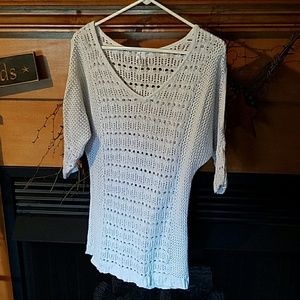 Pretty white cold shoulder sweater